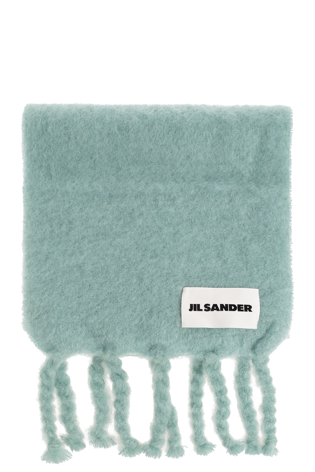 SchaferandweinerShops HK - Blue Scarf with logo JIL SANDER